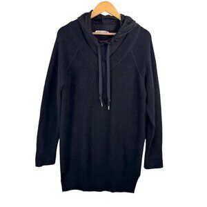 Alexander Wang Wool hooded knit sweater black preppy chic money sz XS‎